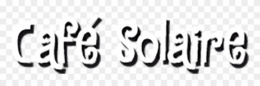 Cafesolaire4 - Calligraphy Clipart #2027682