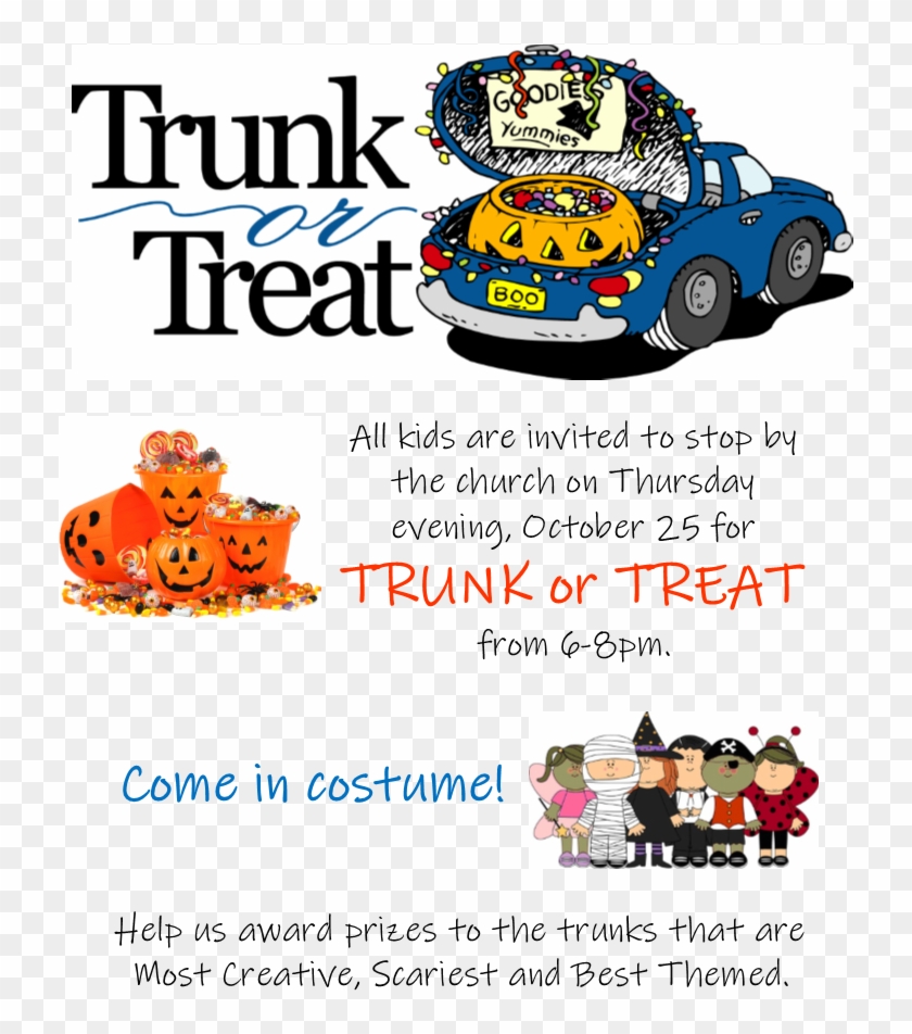 Trunk Or Treat Oct - Truck Or Treat Clip Art - Png Download #2028114