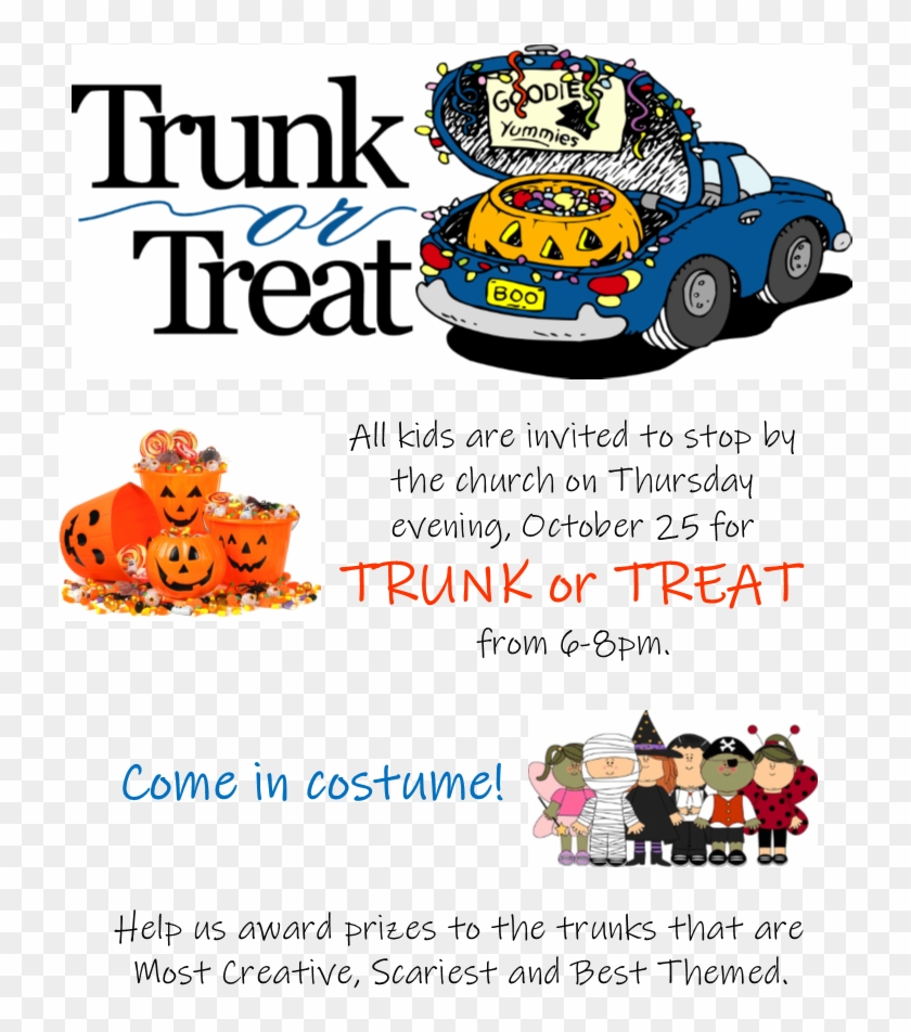 Trunk Or Treat Oct - Truck Or Treat Clip Art - Png Download