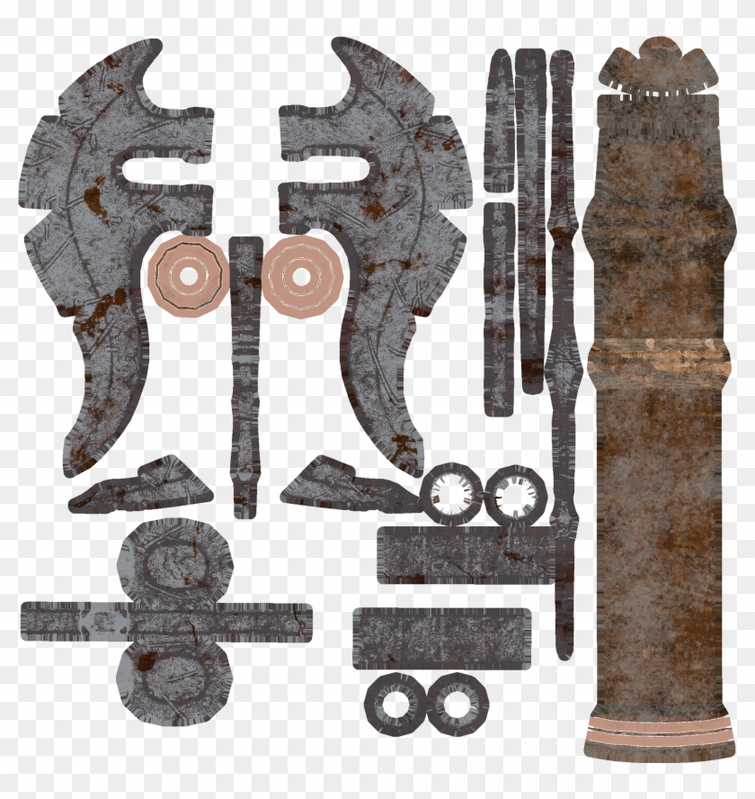 Battle Axe Broken - Wood Clipart