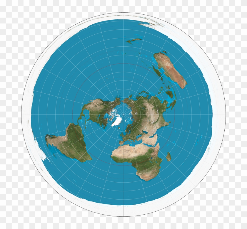 Post - Map Of Flat World Clipart #2029048