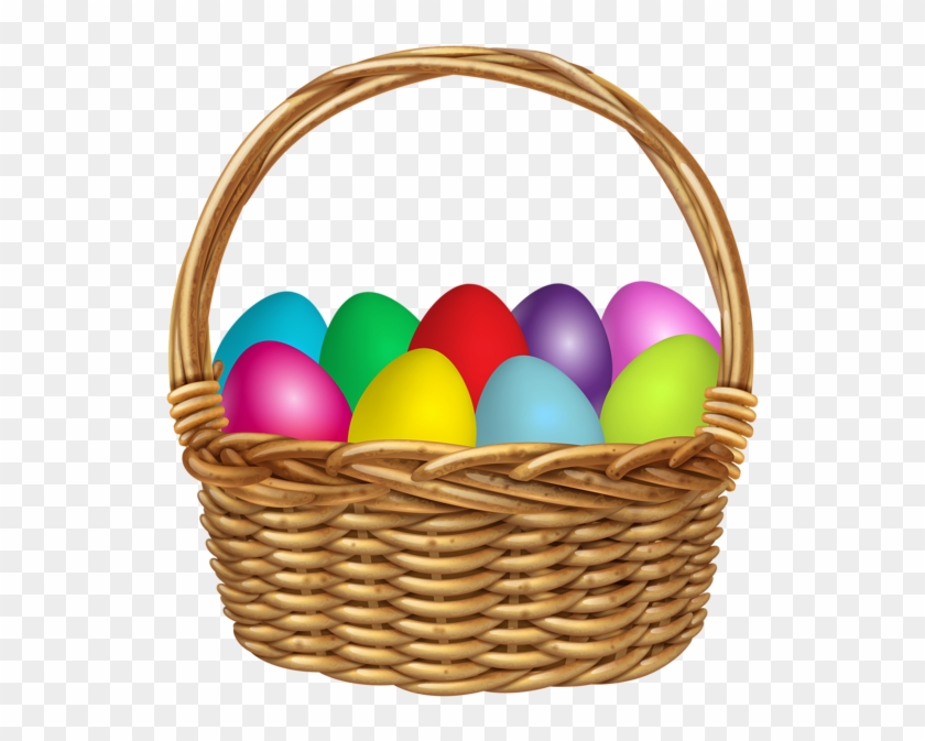Basket With Easter Eggs Clipart Image - Cesta De Mimbre Animada - Png Download