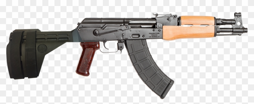 Century Hg1916cn Draco Ak Pistol With Brace Ak Pistol - Yugo Ak Magpul Stock Clipart #2029758