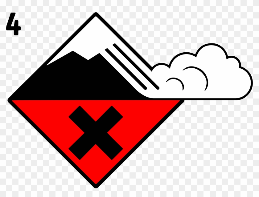 Avalanche High Danger Level Clipart #2029762