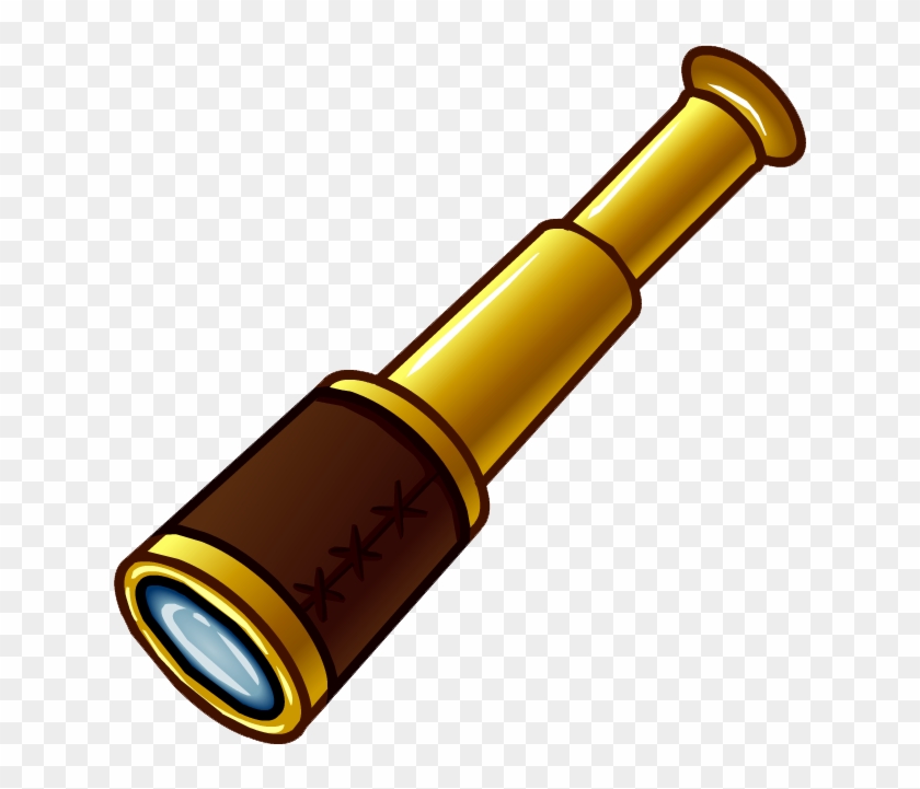 Pirates Clipart Penguin - Pirate Telescope Clipart - Png Download