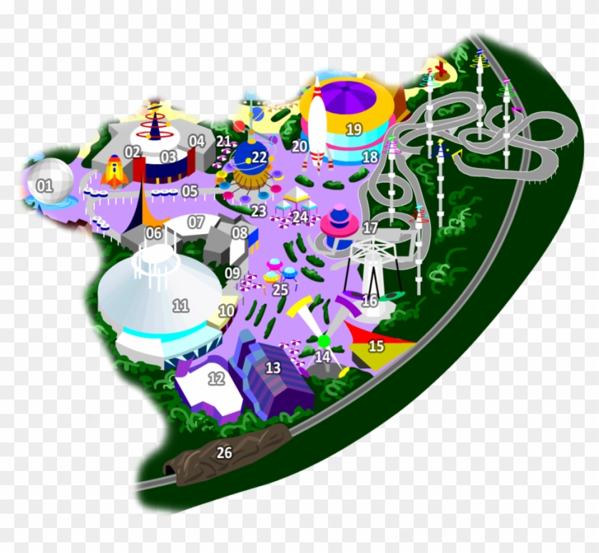 Tomorrowland At Disneyland Clipart