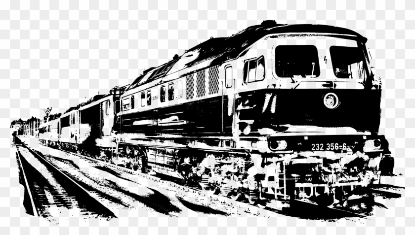 Rail Transport Train Diesel Locomotive Track - Locomotive Png Clipart #2031327