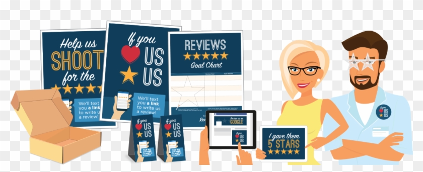 Google Reviews Package - Cartoon Clipart