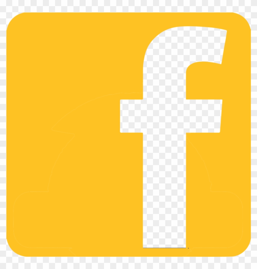 Facebook-icon - Yellow Facebook Clipart #2031842