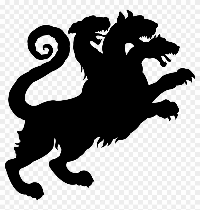 Cerberus Vector , Png Download - Cerberus Silhouette Clipart