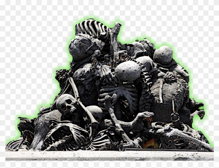 Cacklers Dry Bone Mound, Or Scary Pile Of Bones - Halloween Enter At Your Own Risk Clipart