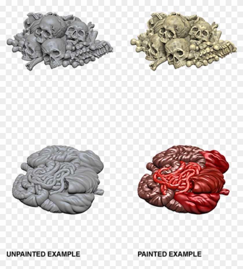 Deep Cuts Unpainted Miniatures - Wizkids Deep Cuts Unpainted Miniatures Pile Of Bones Clipart #2032385
