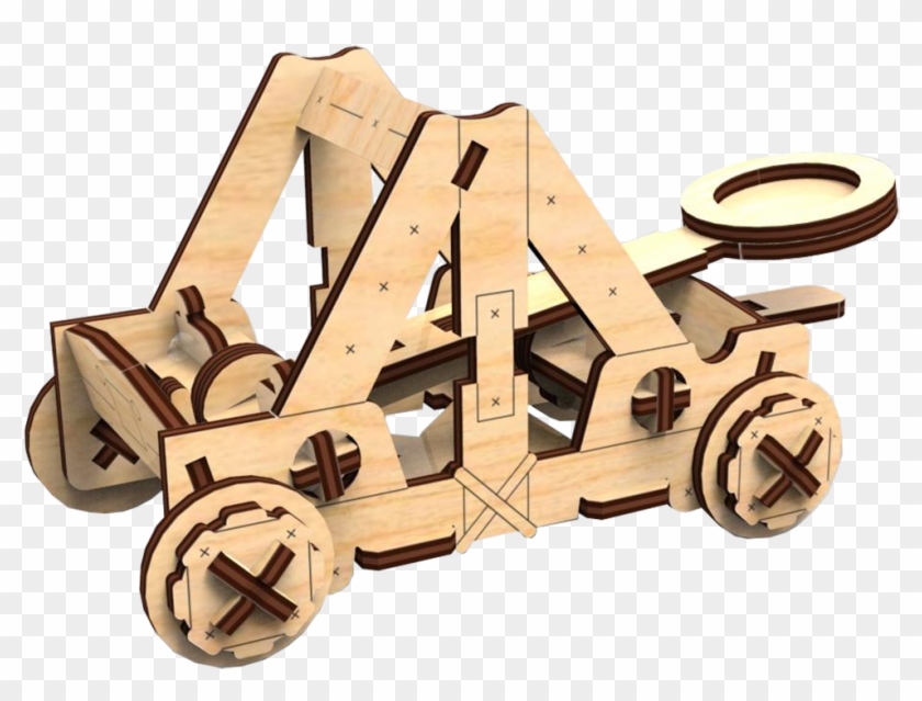 Catapult - Wooden Block Clipart #2033391