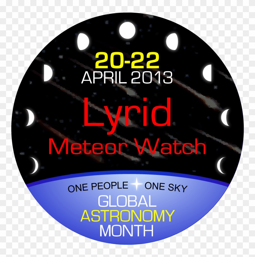 The Lyrid Meteor Shower Peaks On The Evening And Early - Global Astronomy Month Clipart