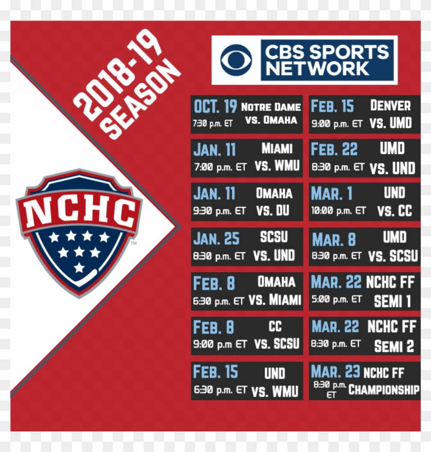 The Nchcverified Account - National Collegiate Hockey Conference Clipart #2034377