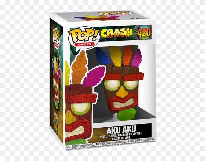 Aku Aku Pop Vinyl Figure - Funko Aku Aku Clipart #2034507