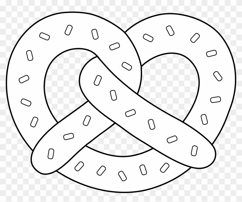 Pretzel Image - Pretzel Clipart Black And White - Png Download