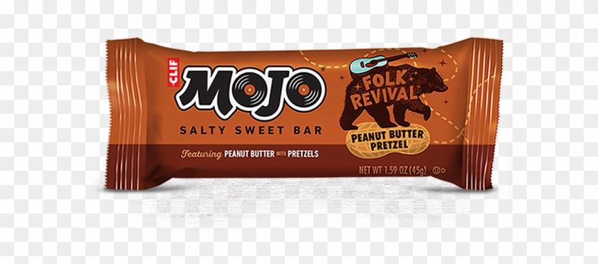 Folk Revival Peanut Butter Pretzel - Clif Mojo Salted Caramel Flow Salty Sweet Bar Clipart #2035357