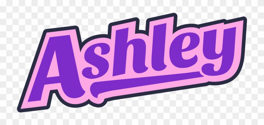 Ashley Retro Name Sign Png - Graphic Design Clipart #2035392