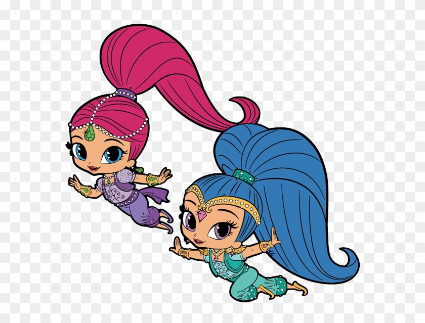 Shimmer And Shine Png - Shimmer And Shine Cartoon Drawing Clipart #2035626