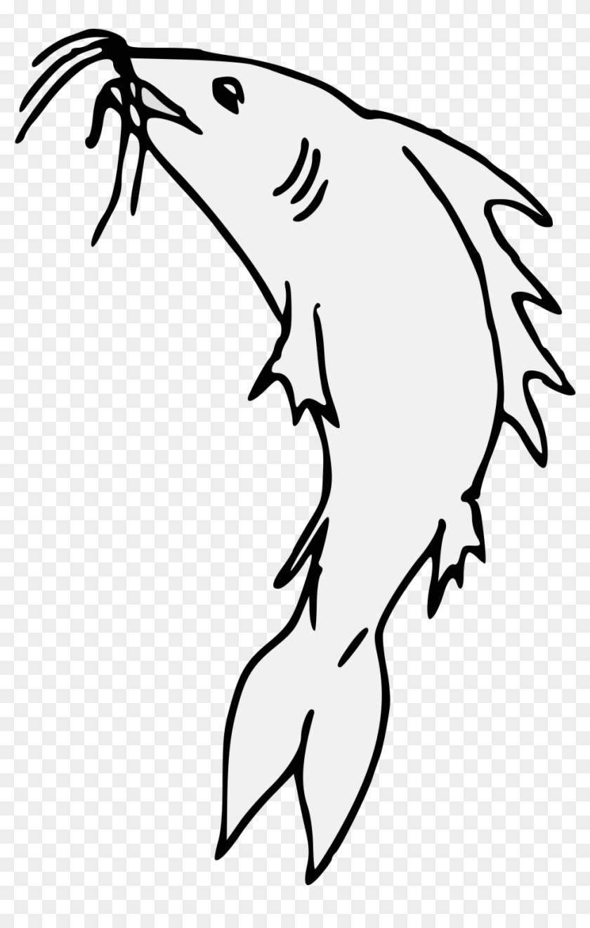 Catfish Haurient Embowed Clipart
