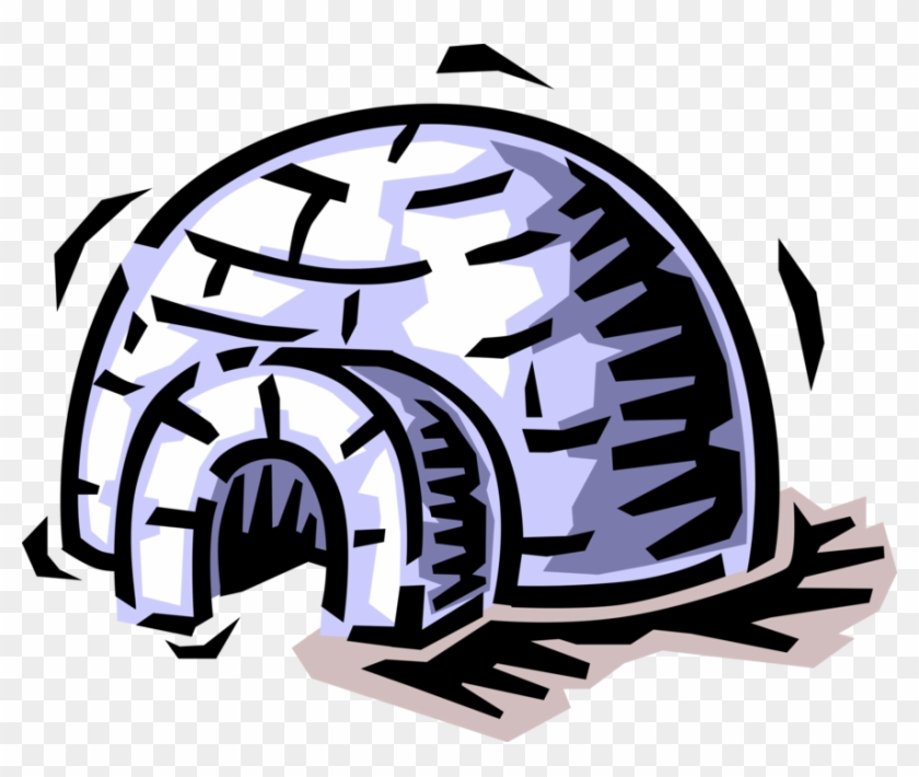 Eskimo And Igloo Png - Illustration Clipart