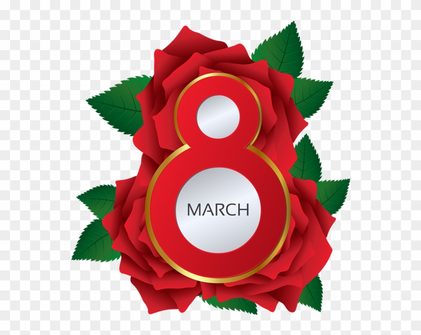 March 8 Rose Png Clipart