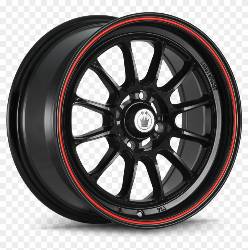 Konig Tweakd Et40 Gloss Black W/ Red Stripe , Png Clipart #2036070