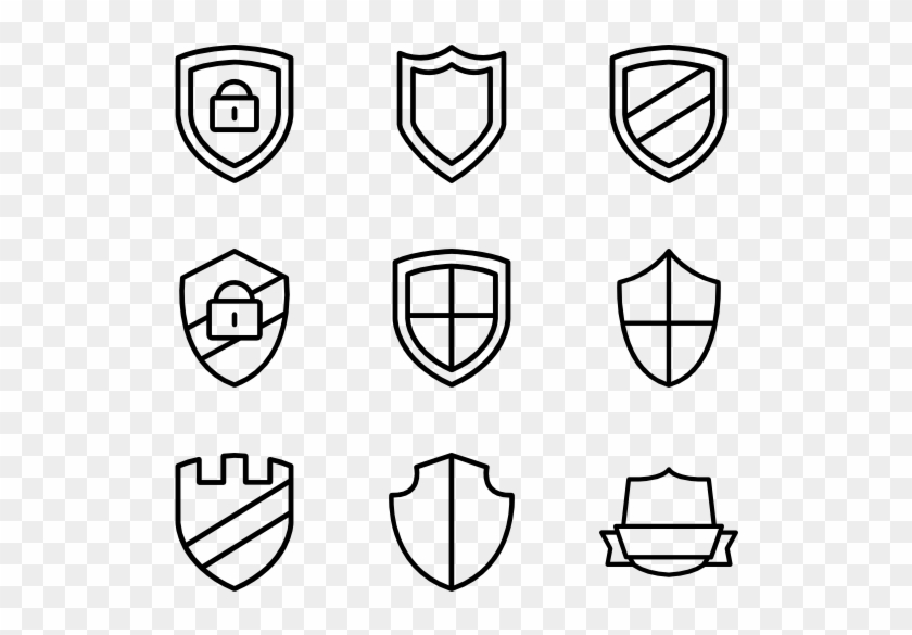 Shield - Social Media Logo Drawings Clipart