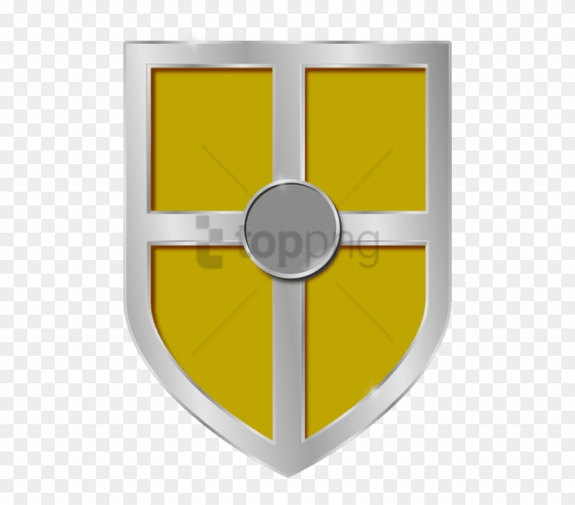 Free Png Gold Shield Png Png Image With Transparent - Cartoon Gold Shield Transparent Clipart #2036303