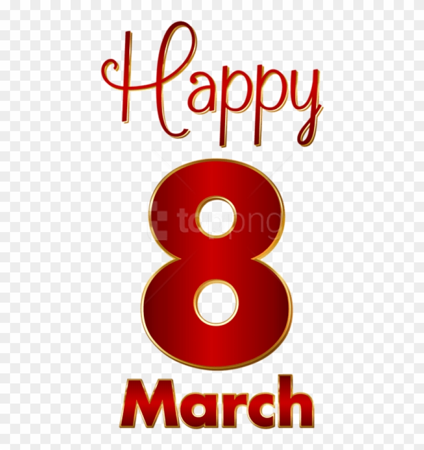 Free Png Download 8 March Red Transparent Png Images - Poster Clipart #2036460