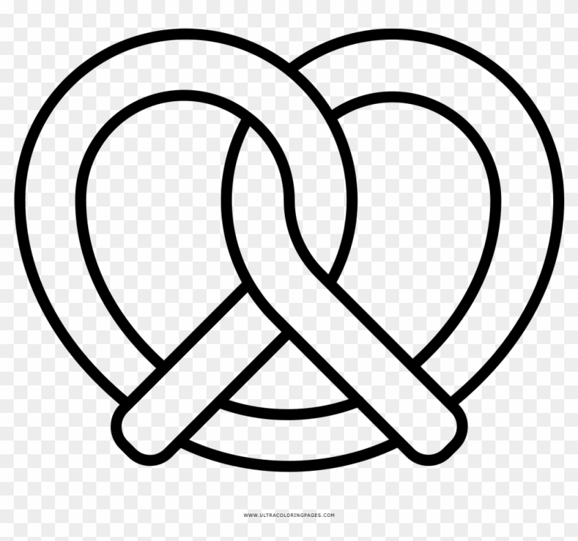 Vector Stock Pretzel Clipart Black And White - Pretzel Icon Png Transparent Png