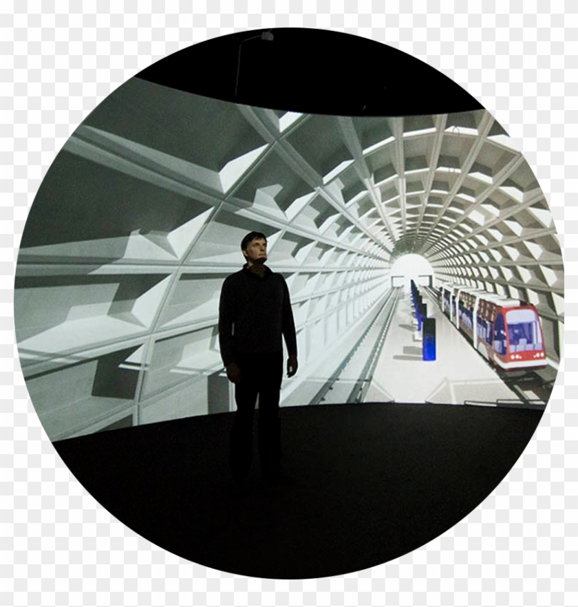 Man Inside Underground Model - Architecture Clipart #2036866