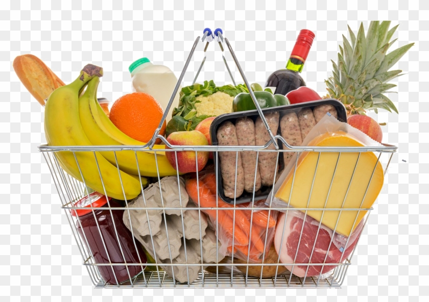 Grocery Png Transparent - Supermarket Shopping Basket Clipart #2037200