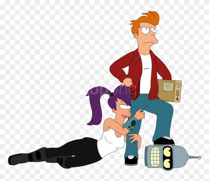 Free Png Download Futurama Bender Fry Leela Clipart - Fry Futurama Delivery Boy Transparent Png