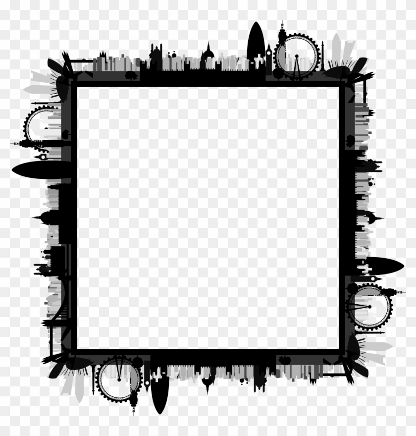 Big Image - London Skyline Silhouette Clipart #2037535