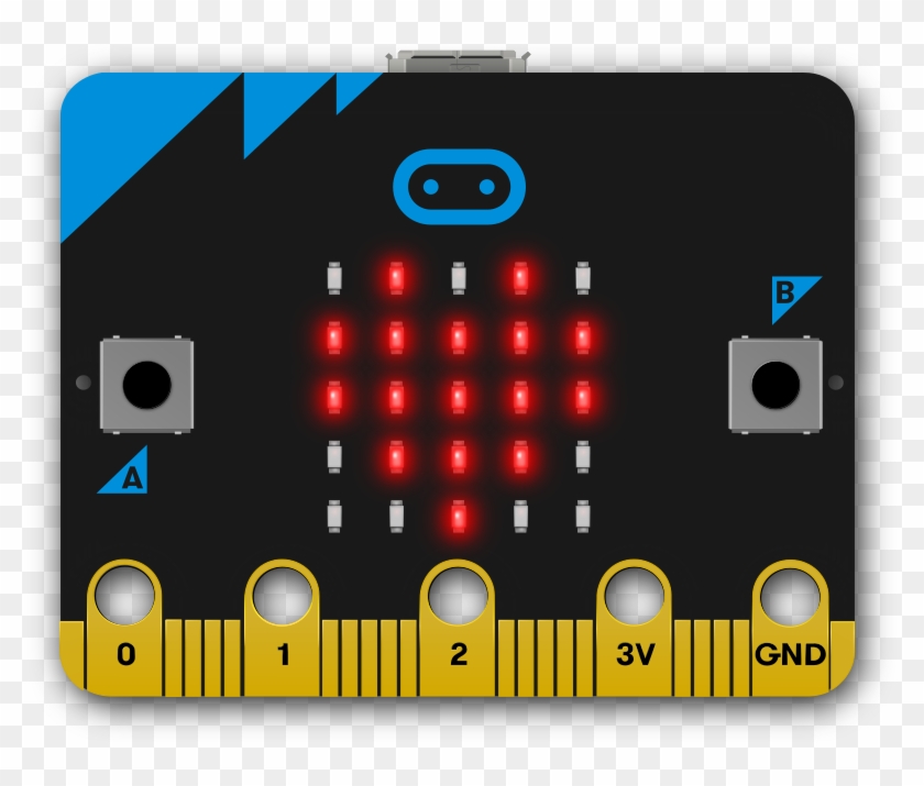 Which Led - Micro Bit Push Button Clipart