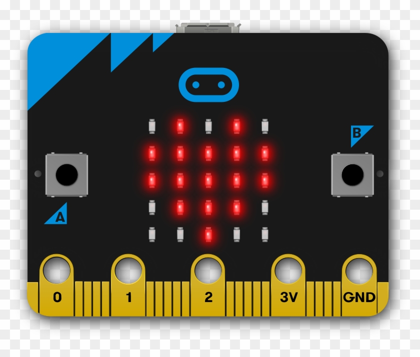 Which Led - Micro Bit Push Button Clipart #2037537
