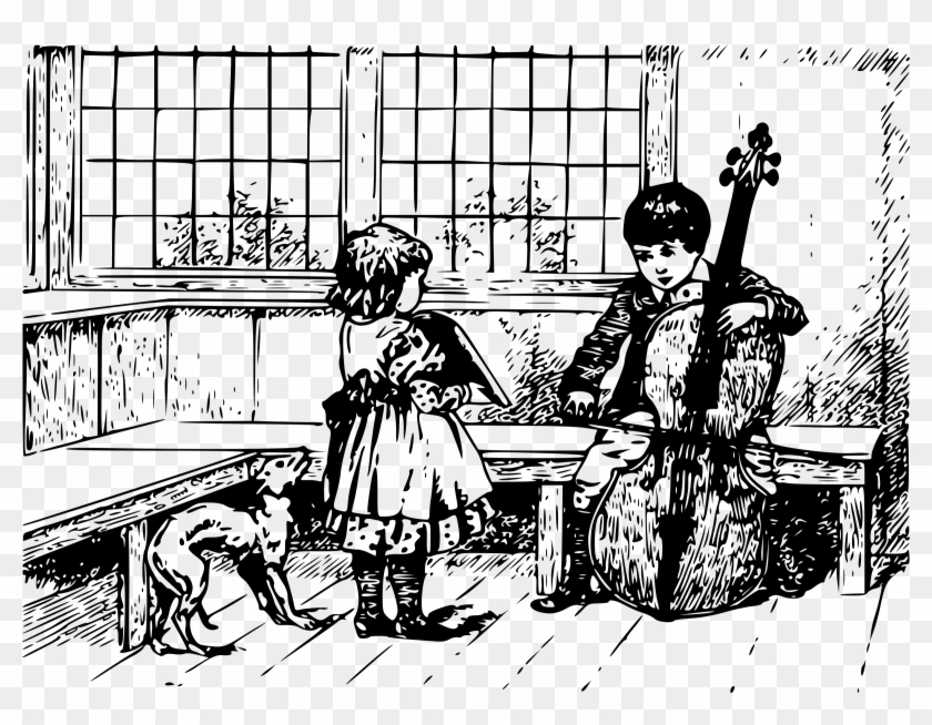 This Free Icons Png Design Of Cello Practice - Cartoon Clipart #2037750