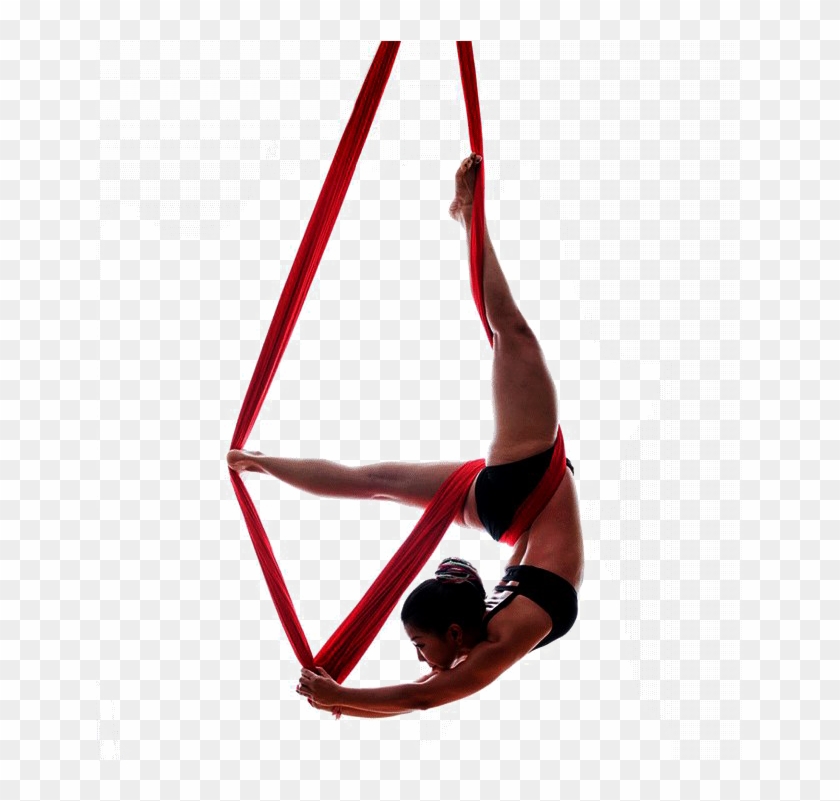 Aerial Yoga Pose Png Clipart Background - Aerial Yoga Png Transparent Png