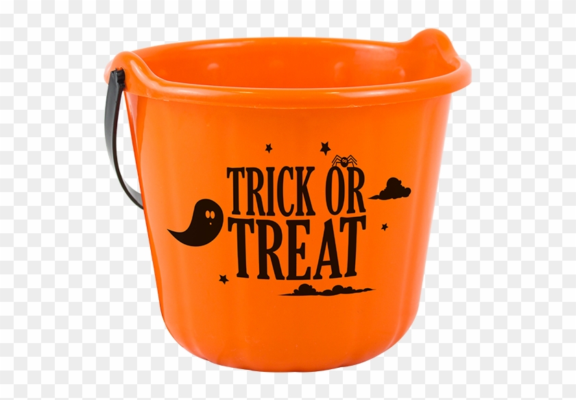 Halloween Trick Or Treat Bucket - Halloween Trick Or Treat Basket Clipart #2037996