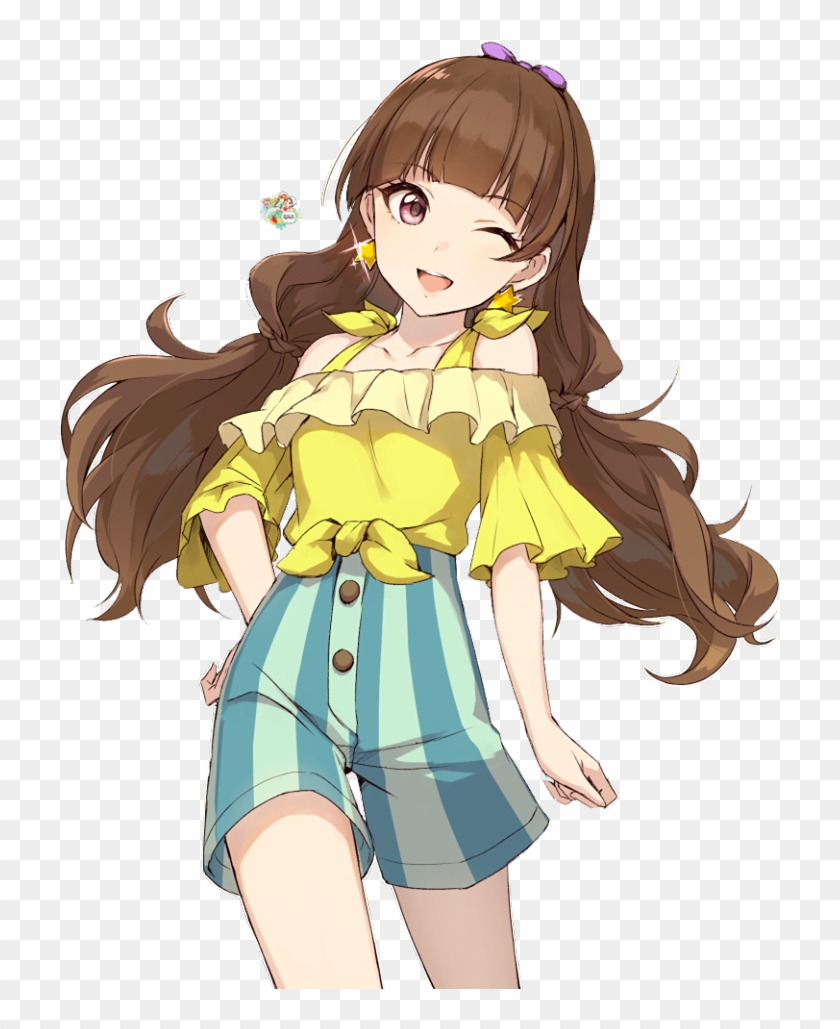 Cute Anime Girl Render Png Download Clipart 2038508 Pikpng - free roblox anime girl with brown hair decal free roblox anime girl with brown hair decal free transparent png clipart images download