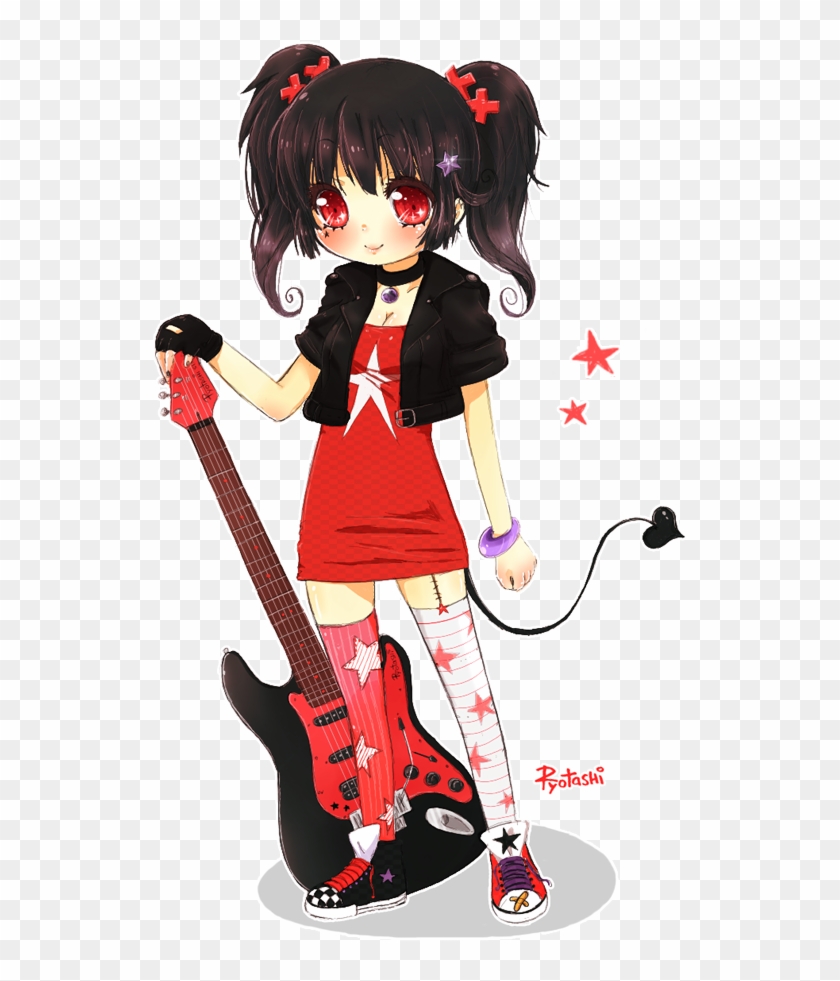 Msyugioh123 Images Guitar Anime Girl Hd Wallpaper And - Anime Little Girl With Guitar Clipart