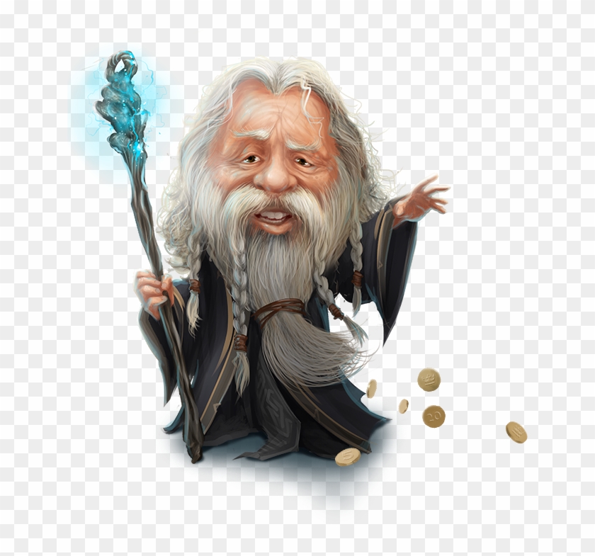 Gandalf Png - Casino Heroes Png Clipart #2039024