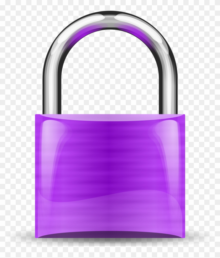 File - Padlock-purple - Svg - Padlock Purple Svg Clipart