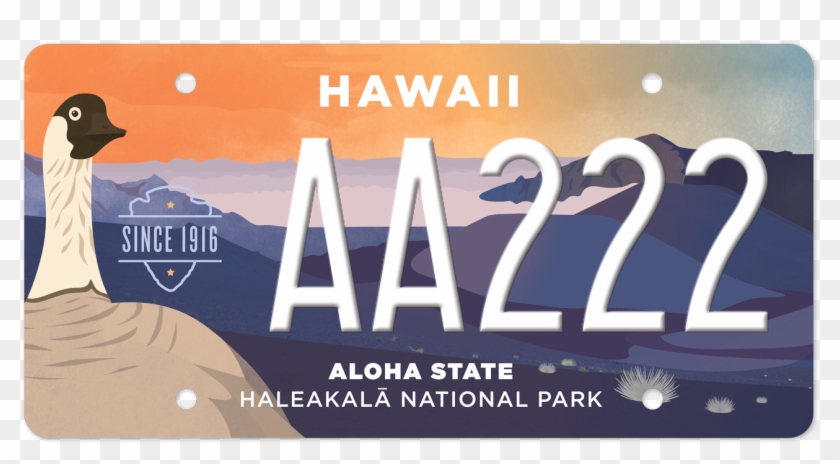 Haleakalā National Park Speciality Plates - New Hawaii License Plate Clipart