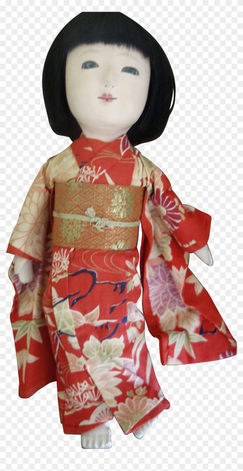 Japanese Doll Transparent Png - Japanese Doll 1940s Clipart
