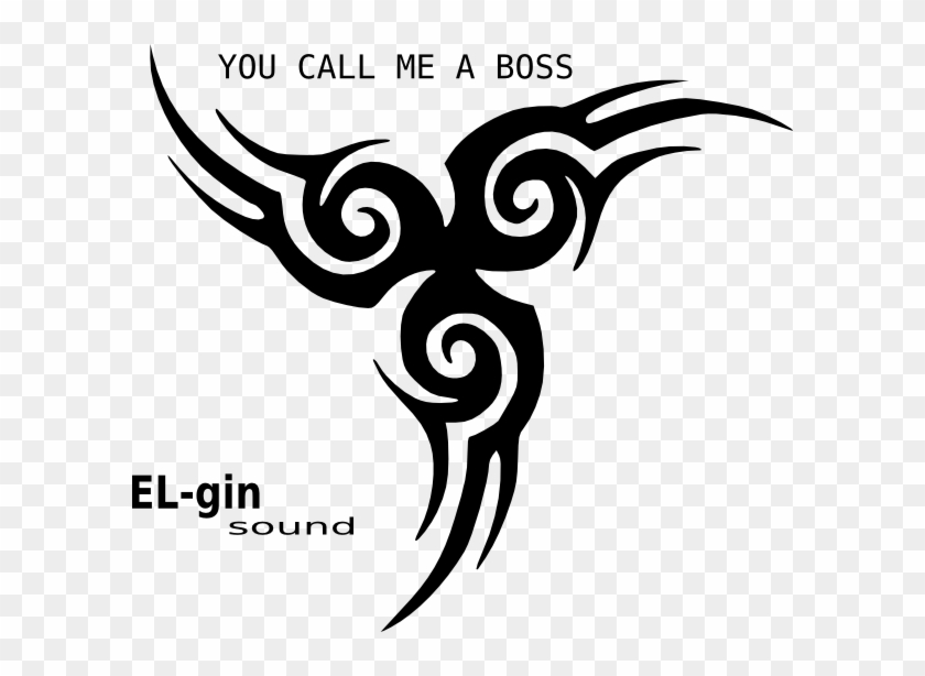 How To Set Use You Call Me A Boss Svg Vector - Tribal Tattoo Clipart #2041303