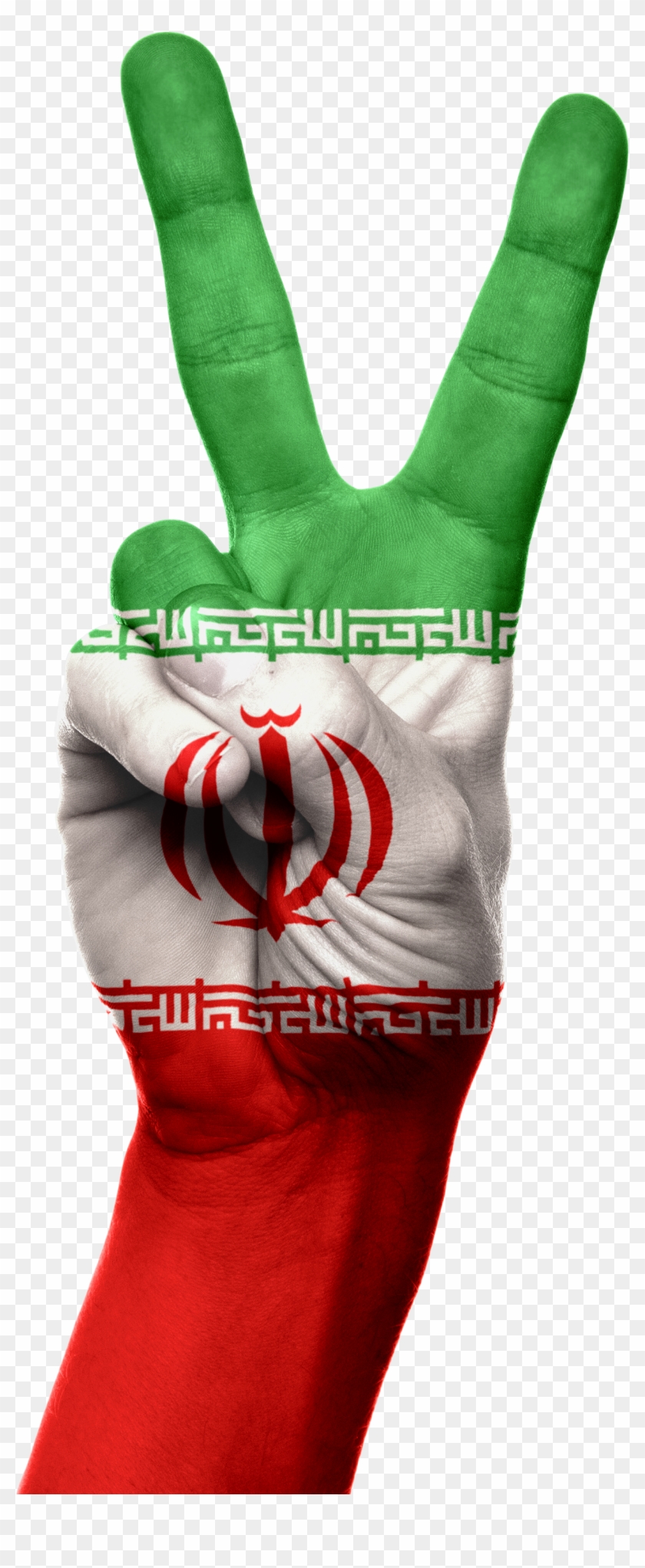 Iran Flag Hand National Pride 643323 - Png Iran Clipart