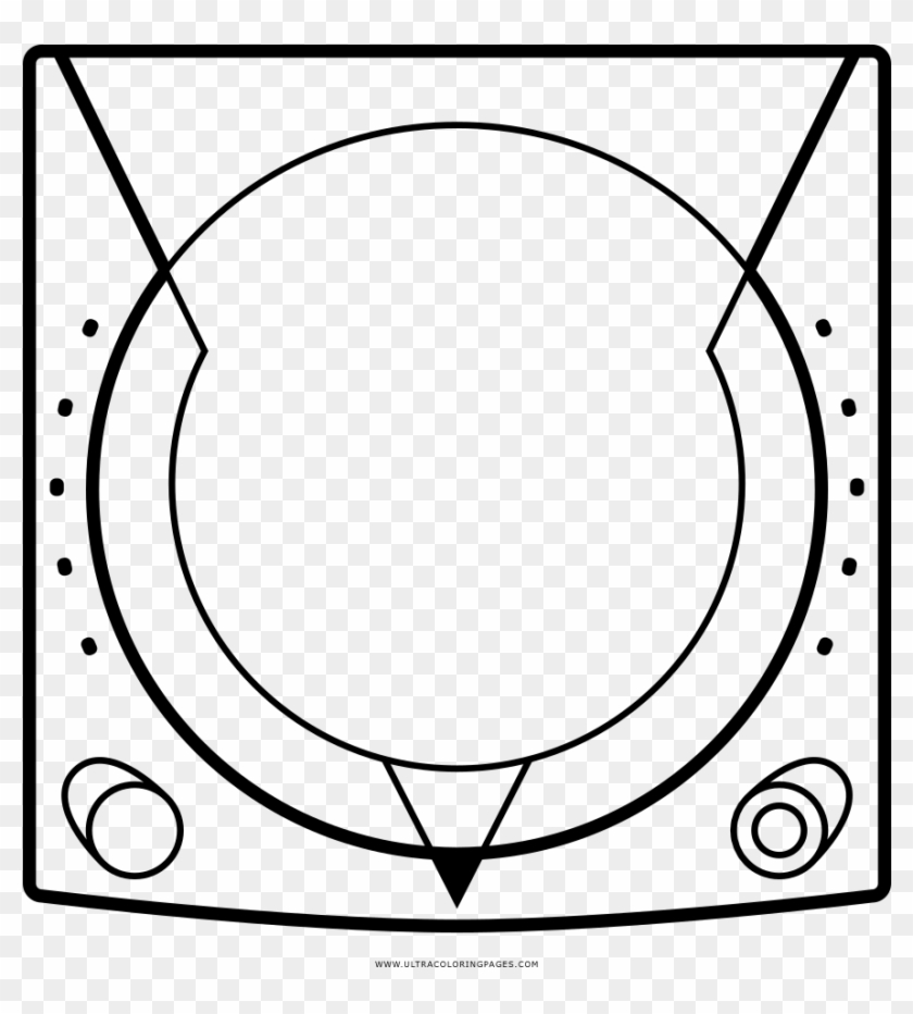 Dreamcast Coloring Page - Circle Clipart